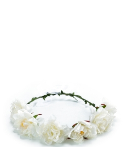Bridal Party Festival Flower Headband HN320062 Ivory